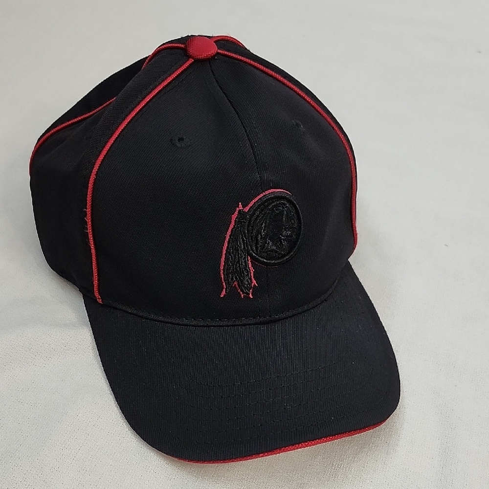 Reebok Redskins Black and Red Applique Cap